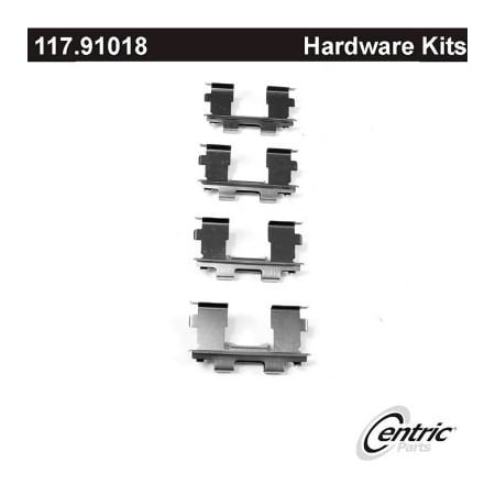 Centric Disc Brake Hardware Kit, Parts 117.91018